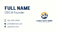 Mountain Summit Wave Business Card