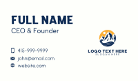 Mountain Summit Wave Business Card Design