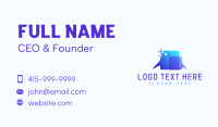 Pixel Speech Bubble Business Card Design