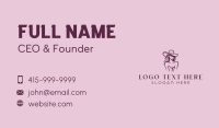 Texas Cowgirl Rodeo Business Card