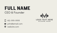 Dumbbell Business Card example 2