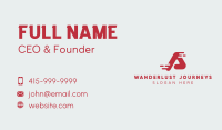 Express Courier Letter A Business Card
