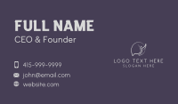 Gray Minimalist Elephant  Business Card