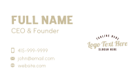 Clothing Business Card example 4