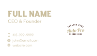 Vintage Clothing Brand Business Card