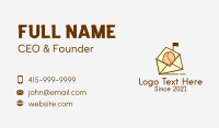 Coffee Bean Mail Business Card