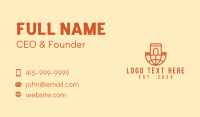 Global Castle Arch Business Card Design