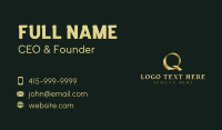 Elegant Metallic Gold Business Card