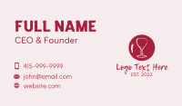 Winemaker Business Card example 2