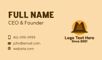 Brown Mountain Hat Business Card