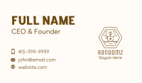 Brown Coffee Plant Business Card