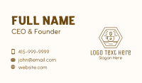 Brown Coffee Plant Business Card