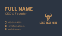 Bull Steak House Business Card