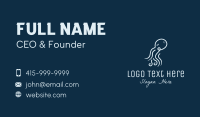 Minimalist Octopus Business Card