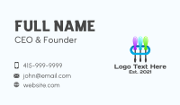 Multicolor Screwdriver Business Card