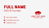 Bison Meat Shop Ranch  Business Card Design
