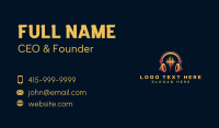 DJ Music Headphone  Business Card Design