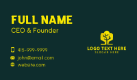 Yellow Tree Nature Business Card