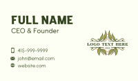 Nature Leaf Garden Business Card