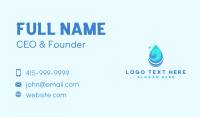 Water Droplet Wave Business Card