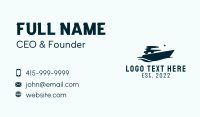 Cruise Ship Yacht  Business Card