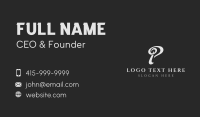 Classic Startup Letter P Business Card