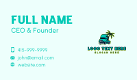 Palm Tree Trucker Business Card