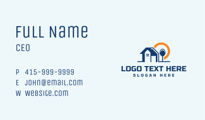 Sun Home Construction Business Card Image Preview