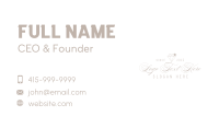 Jewelry Calligraphy Wordmark Business Card