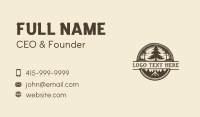 Pine Tree Woodworking Craft Business Card