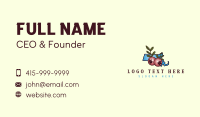 Massachusetts Cranberry Fruit Business Card