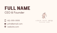 Woman Princess Tiara Business Card Design