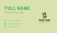 Avocado Farmer Mascot  Business Card
