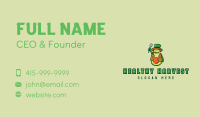 Avocado Farmer Mascot  Business Card Image Preview