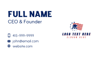 American Eagle Flag Business Card