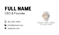 Minimalist Male Outline Business Card