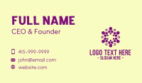 Violet Indian Spa Business Card Design