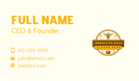 Honey Bee Honeycomb Business Card Design