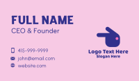 Pointing Rabbit Head  Business Card