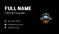 Cooling Ice Fire Business Card Design