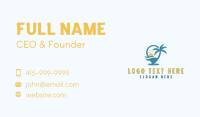 Tropical Vacation Destination Business Card