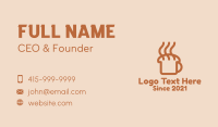 Hot Coffee Bread Business Card