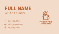 Hot Coffee Bread Business Card