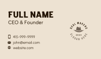 Vintage Hat Business Wordmark Business Card Image Preview