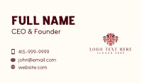 Ornament Traditional Mask Business Card