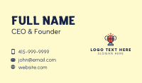 Basketball Tournament Trophy Business Card