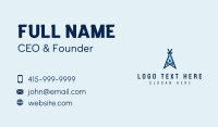 Blue Tent Letter A Business Card