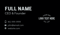 Masculine Urban Wordmark Business Card Design