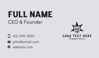 Halloween Punk Skull Business Card