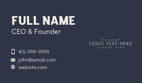 Classy Professional Wordmark Business Card